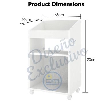 MUEBLE ARCHIVADOR CON RUEDAS ORGANIZADOR TALIA - DIBA MUEBLES - 5