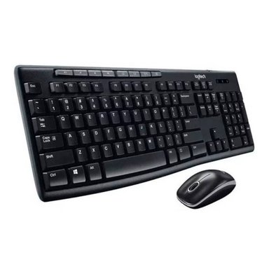 COMBO TECLADO INALÁMBRICO LOGITECH MK270 MOUSE MULTIMEDIA NEGRO - 4