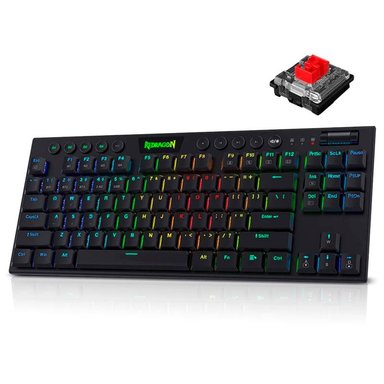 REDRAGON K621 HORUS TKL TECLADO MECÁNICO INALÁMBRICO RGB ULTRADELGADO - 1