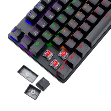 TECLADO T-DAGGER BORA RAINBOW T-TGK313-RD-SP RED SWITCH - 3