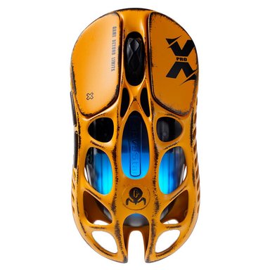MOUSE GRAVASTAR MERCURY XPRO INALÁMBRICO 8K DONGLE BATTLE WORN YELLOW EDICIÓN ESPECIAL - 1