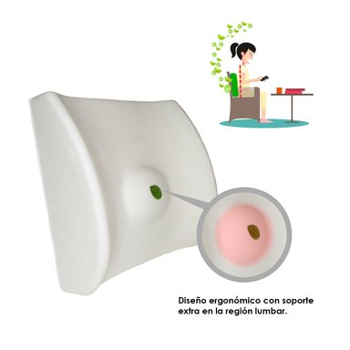 COJÍN TERAFLEX LUMBAR AROMA LIMÓN MEMORY FOAM 35 X 33 X 12 CM - 3