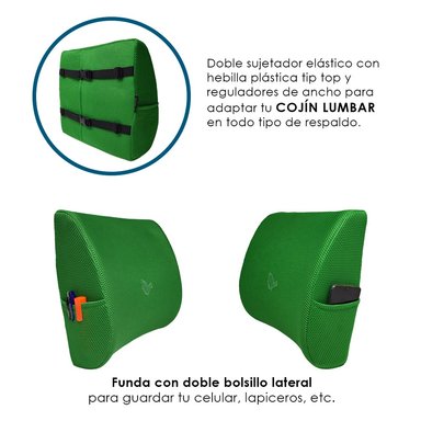 COJÍN TERAFLEX LUMBAR AROMA LIMÓN MEMORY FOAM 35 X 33 X 12 CM - 4