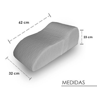 COJÍN TERAFLEX ANTIVARICES DESCANSO PIERNAS GRIS 62 X 32 X 23 CM - 4