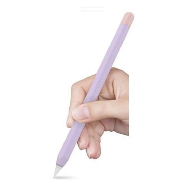 FUNDA CASE PREMIUM PARA APPLE PENCIL 2 COLOR LILA MORADO TAPA ROSA - 1