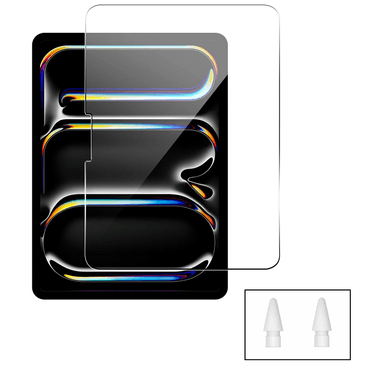 MICA AILUN VIDRIO TEMPLADO PARA IPAD PRO 11 M4 DEL 2024 + 2 PUNTAS PARA APPLE PENCIL - 1