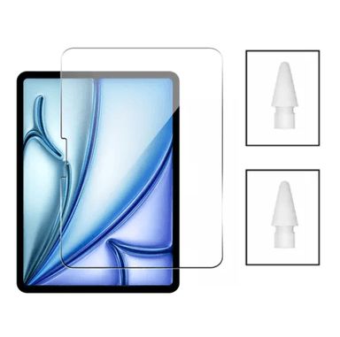 MICA AILUN VIDRIO TEMPLADO PARA IPAD AIR 6 M2 13 DEL 2024 Y 2 PUNTAS PARA APPLE PENCIL - 1