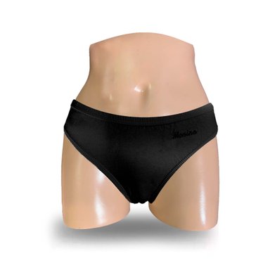 PACK BIKINI ALGODÓN MUJER MONINA NEGRO X4 TRUZA - 2