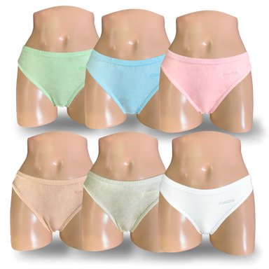 PACK BIKINI ALGODÓN MUJER MONINA MULTICOLOR X6 TRUZA 1 - 1