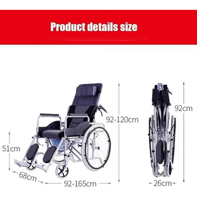 SILLA DE RUEDAS NEUROLOGICA RECLINABLE 180 GRADOS CON MESA Y BASIN - 4