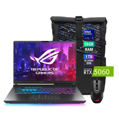 LAPTOP ROG STRIX G16 U9 16GB RAM 1TB SSD RTX 5060 8GB W11 - 1