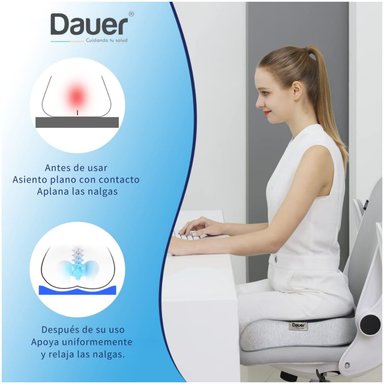 DUO 3D COJÍNES ASIENTO Y COJIN RESPALDAR LUMBAR VISCOELÁSTICO ESPACIAL 2 EN 1 - 3