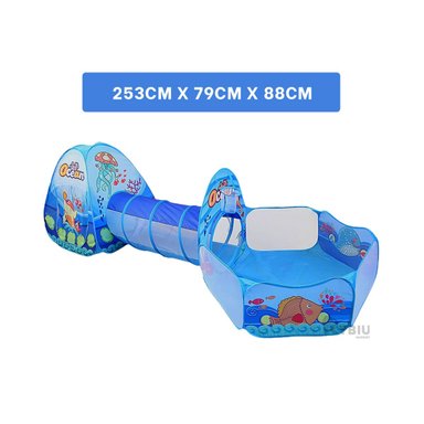 CARPA RYBIU 2 PERSONAS MG-16335 PARA JUEGO DE CAMPO DE 3 PIEZAS COLOR AZUL - 2