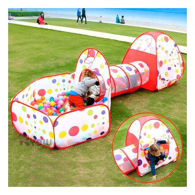 CARPA RYBIU 2 PERSONAS MG-16335 PARA JUEGO DE CAMPO DE 3 PIEZAS COLOR ROJO - 4