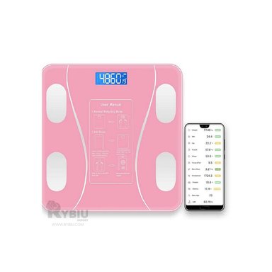 BALANZA DIGITAL RYBIU ROSADO INTELIGENTE CON BLUETOOTH - 3