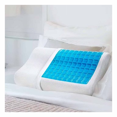 ALMOHADA RYBIU HO30722 CERVICAL ORTOPÉDICA CELESTE + PAPEL REGALO 50 X 30 CM - 5