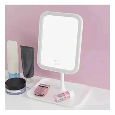ESPEJO RYBIU BE32221 CUADRADO BLANCO LED TACTIL PRACTICO - 2