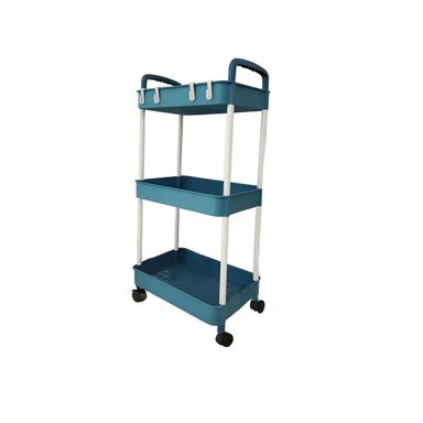 ESTANTE RYBIU HO30739 AZUL ORGANIZADOR 3 ALTURAS + REGALO STICKERS - 3