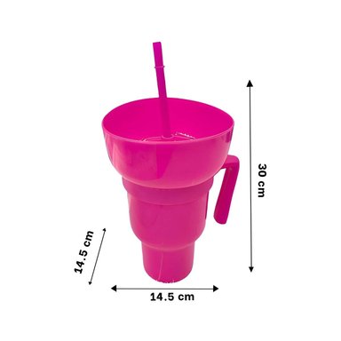 VASO PARA LIQUIDOS RYBIU CO29760 ROSADO +REGALO STICKERS - 4