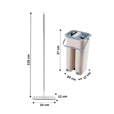TRAPEADOR RYBIU HO30827 MAGICO 360 BALDE CENTRIFUGADOR GRIS - 4