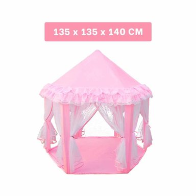 PABELLON COMPACTO DE NIÑA DE CAMPO DE TUL MG-H812 ROSADO PARA ACTIVIDADES Y+REGALO STICKER - 4