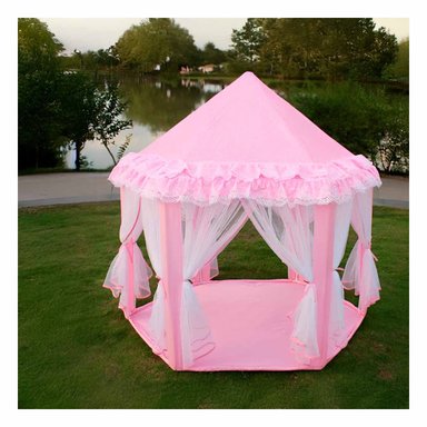 PABELLON COMPACTO DE NIÑA DE CAMPO DE TUL MG-H812 ROSADO PARA ACTIVIDADES Y+REGALO STICKER - 5