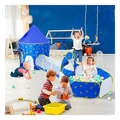 CARPA RYBIU MG-15214 JUEGO DE 3 PIEZAS INFANTIL EN COLOR AZUL - 1