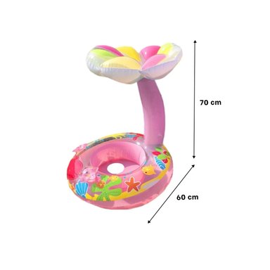 COLCHONETA FLOR ROSADO DIVERTIDA Y RESISTENTE PARA PISCINA Y+REGALO STICKER - 4