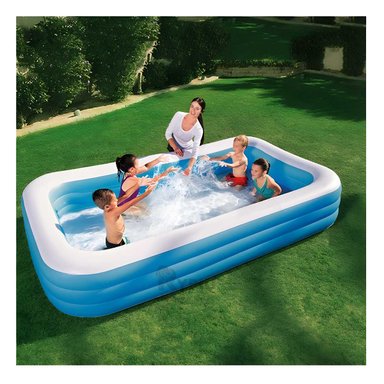 PISCINA PRACTICA PARA NIÑOS COLOR CELESTE Y+REGALO AGENDITA - 1