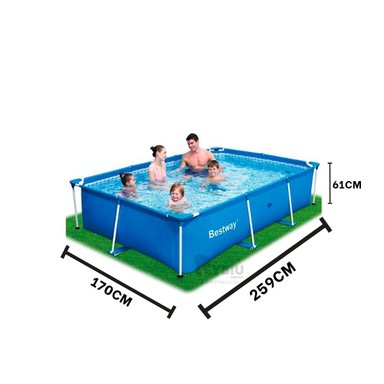 PISCINA GRANDE EN LARGA EN CELESTE Y+REGALO AGENDITA - 5