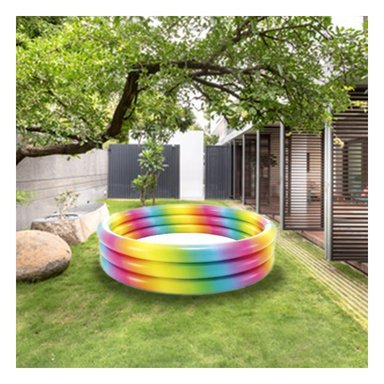 PILETA DE COLORES 147 X 33 CM INFLABLE PARA USO FAMILIAR EN VERANO - 2