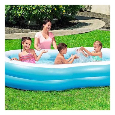 PILETA DOMESTICA INFLABLE PARA HOGAR Y JARDIN CON SUPERFICIE COMODA Y+REGALO STICKER - 5