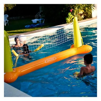 CANCHA INFLABLE DE VOLEY PARA PISCINA Y PLAYA CON ESTRUCTURA RESISTENTE - 2