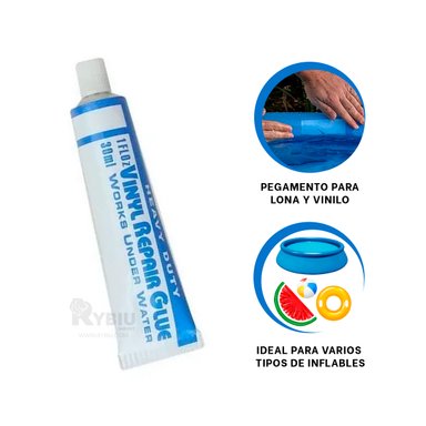 PEGAMENTO RYBIU PP-01 EFECTIVO ARREGLAR ROTURAS CELESTE - 4