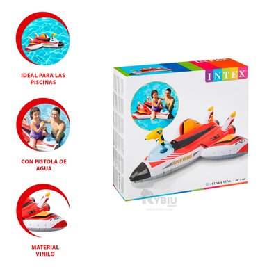 FLOTADOR MODELO DE AVION ROJO 57536NP Y+REGALO AGENDITA - 3