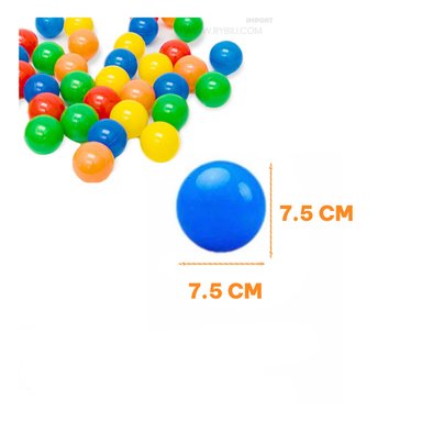 SET RYBIU DE 100 PELOTAS PARA PISCINA MULTICOLOR + PAPEL DE REGALO - 5