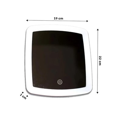 ESPEJO LED TACTIL RECTANGULAR PARA MAQUILLAJE EN TONO BLANCO - 4