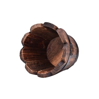 MACETERO RYBIU HO32300 DE FLORES DE MADERA BARRIL 15CM + STICKERS - 3