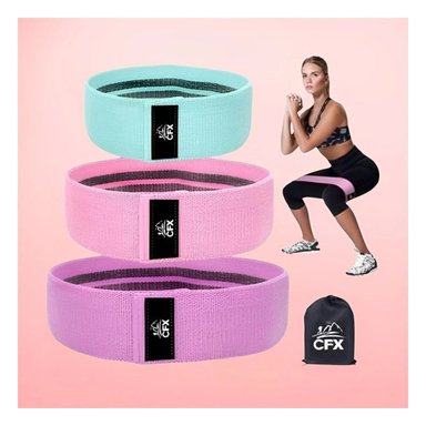 BANDAS RYBIU DE30513 DE EJERCICIO MUSLO MULTICOLOR + PAPEL REGALO - 3