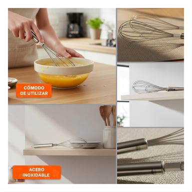PROCESADORA MANUAL ERGONOMICA DE ACERO INOXIDABLE PLATEADO PARA MASAS - 5