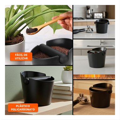 SET RYBIU CO32437 RECIPIENTE RESIDUOS CAFE NEGRO - 5