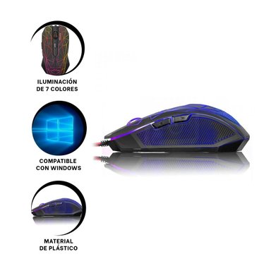 MOUSE RYBIU LAPTOP MODELO MIC M809 EN COLOR NEGRO - 3