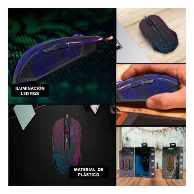 MOUSE RYBIU LAPTOP MODELO MIC M809 EN COLOR NEGRO - 5
