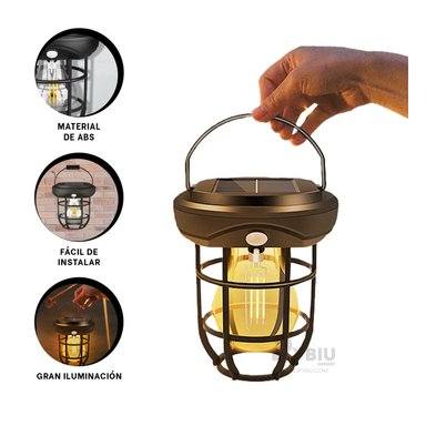 SET RYBIU TE29436 NEGRO FOCO LUMINARIA MOVIMIENTO + AGENDITA - 3
