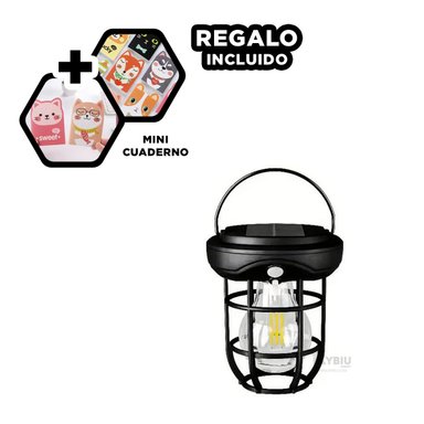 SET RYBIU TE29436 NEGRO FOCO LUMINARIA MOVIMIENTO + AGENDITA - 4