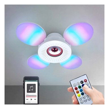 FOCO BLUETOOTH RYBIU TE29442 VIGILANCIA PRACTICO CASA ROJO + REGALO STICKERS - 2