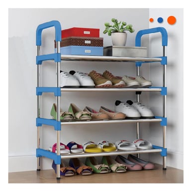 ESTANTE RYBIU HO29604 CELESTE GUARDAR CALZADO 4 N + POST-IT ADHESIVOS - 3