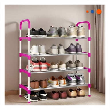 ESTANTE RYBIU HO29605 ROSADO DIDACTICO ZAPATO 4 N + POST-IT ADHESIVOS - 2