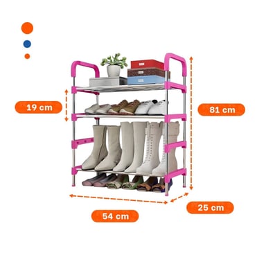 ESTANTE RYBIU HO29605 ROSADO DIDACTICO ZAPATO 4 N + POST-IT ADHESIVOS - 4