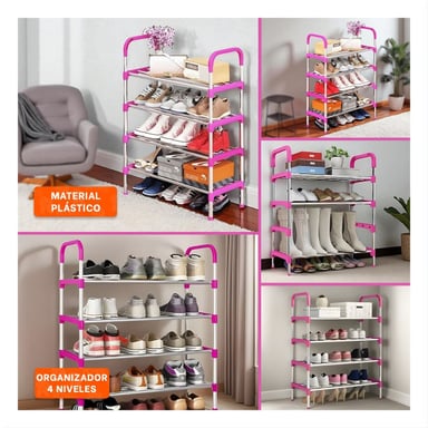 ESTANTE RYBIU HO29605 ROSADO DIDACTICO ZAPATO 4 N + POST-IT ADHESIVOS - 5